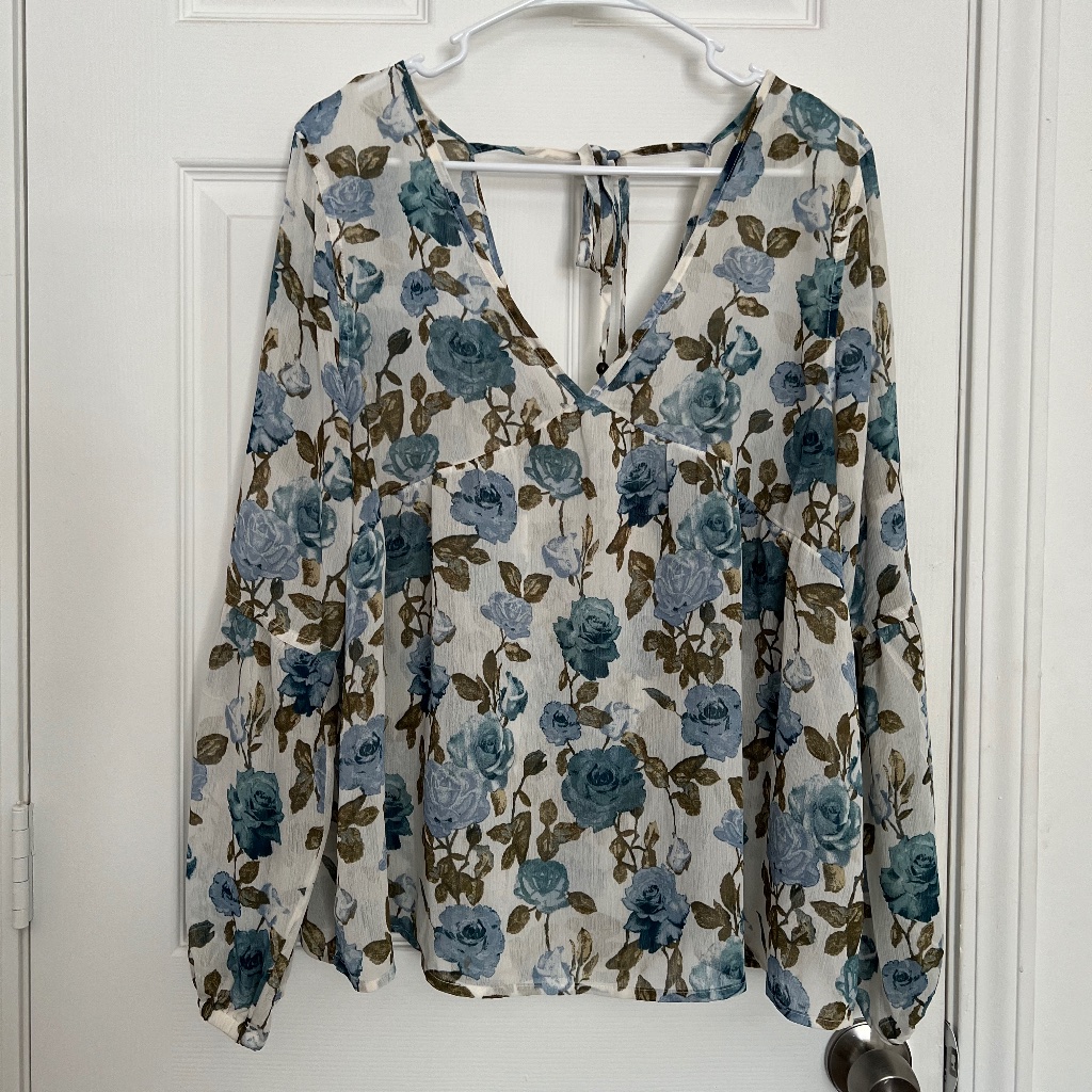 Target Sheer Floral Blouse